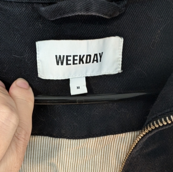 Weekday Utility Jacket-Navy - Picture 2 of 2